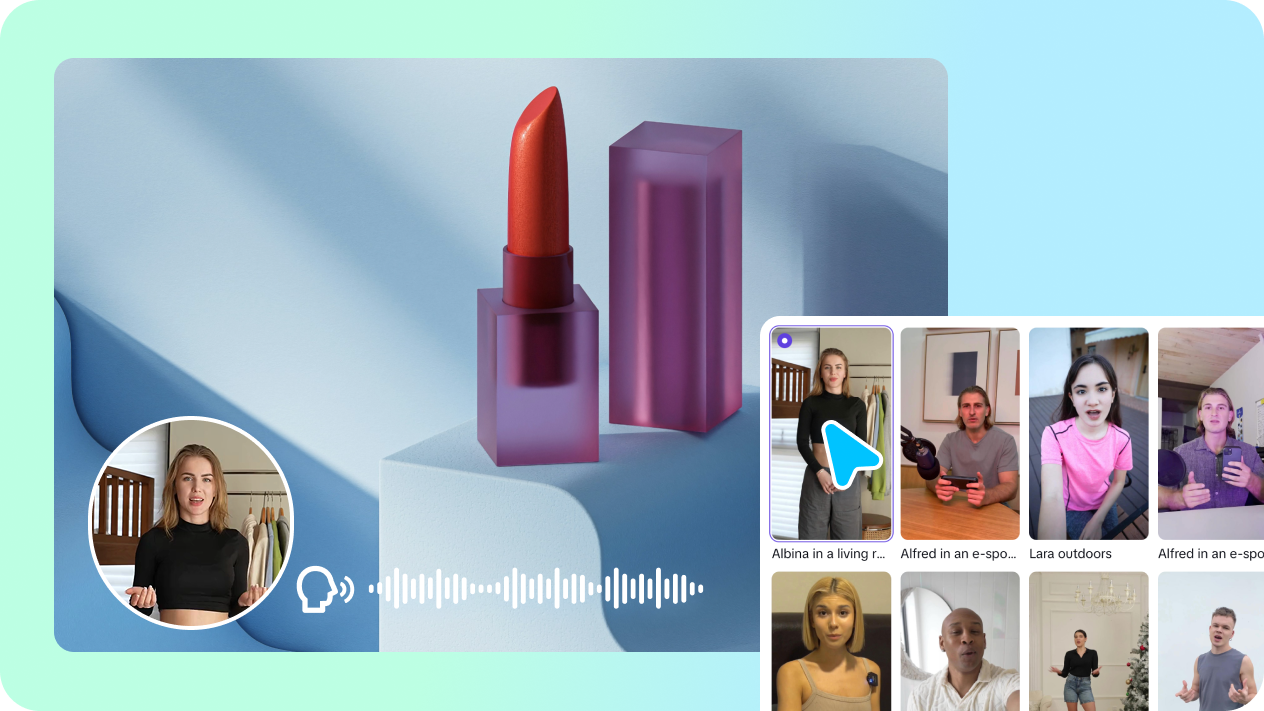 Avatar IA dynamique qui attire l'attention